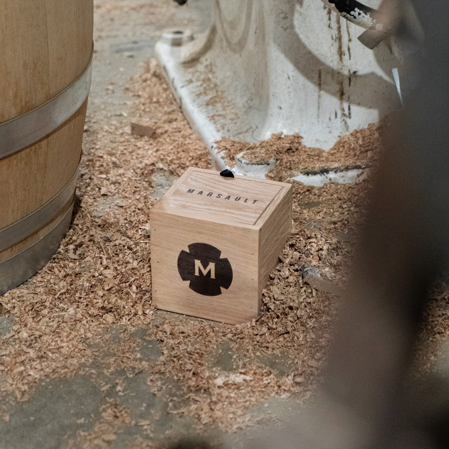 Coffret artisanal en bois de chêne
