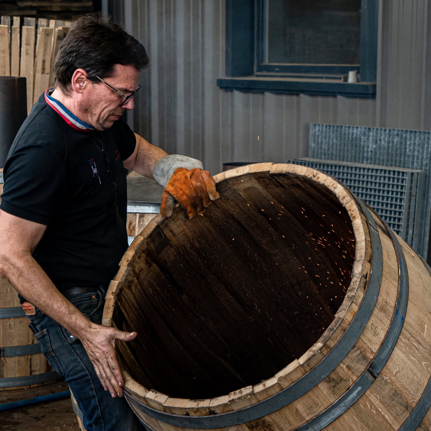 Coffret artisanal en bois de chêne