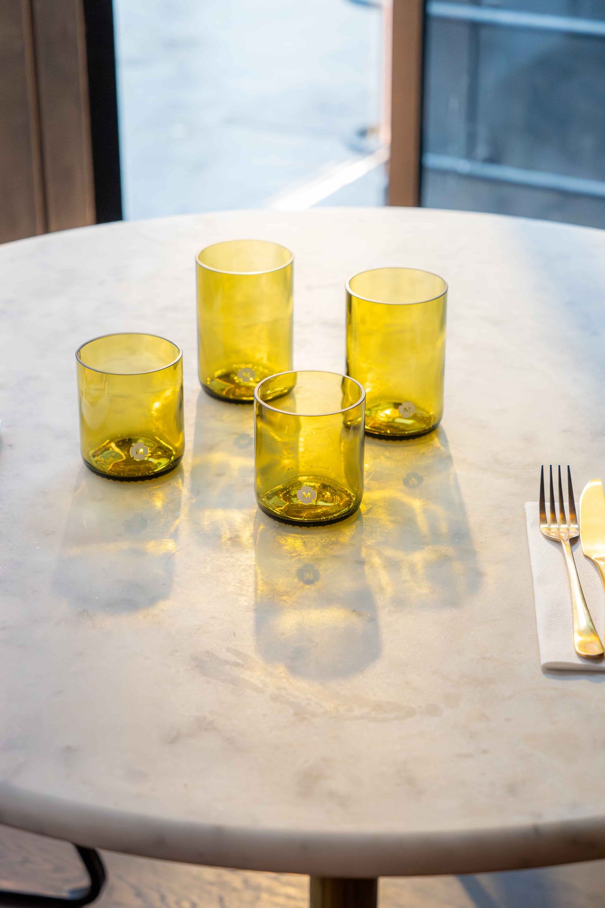 Verres MARSAULT – Verres à boire en bouteilles upcyclées