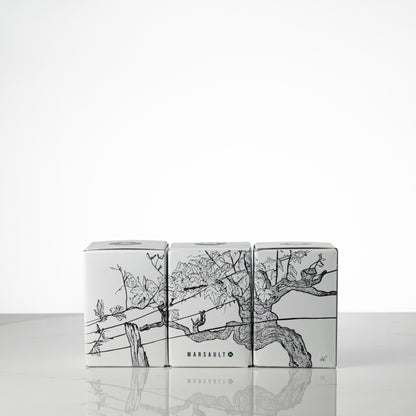 Triptyque : 3 bougies demi-bouteilles