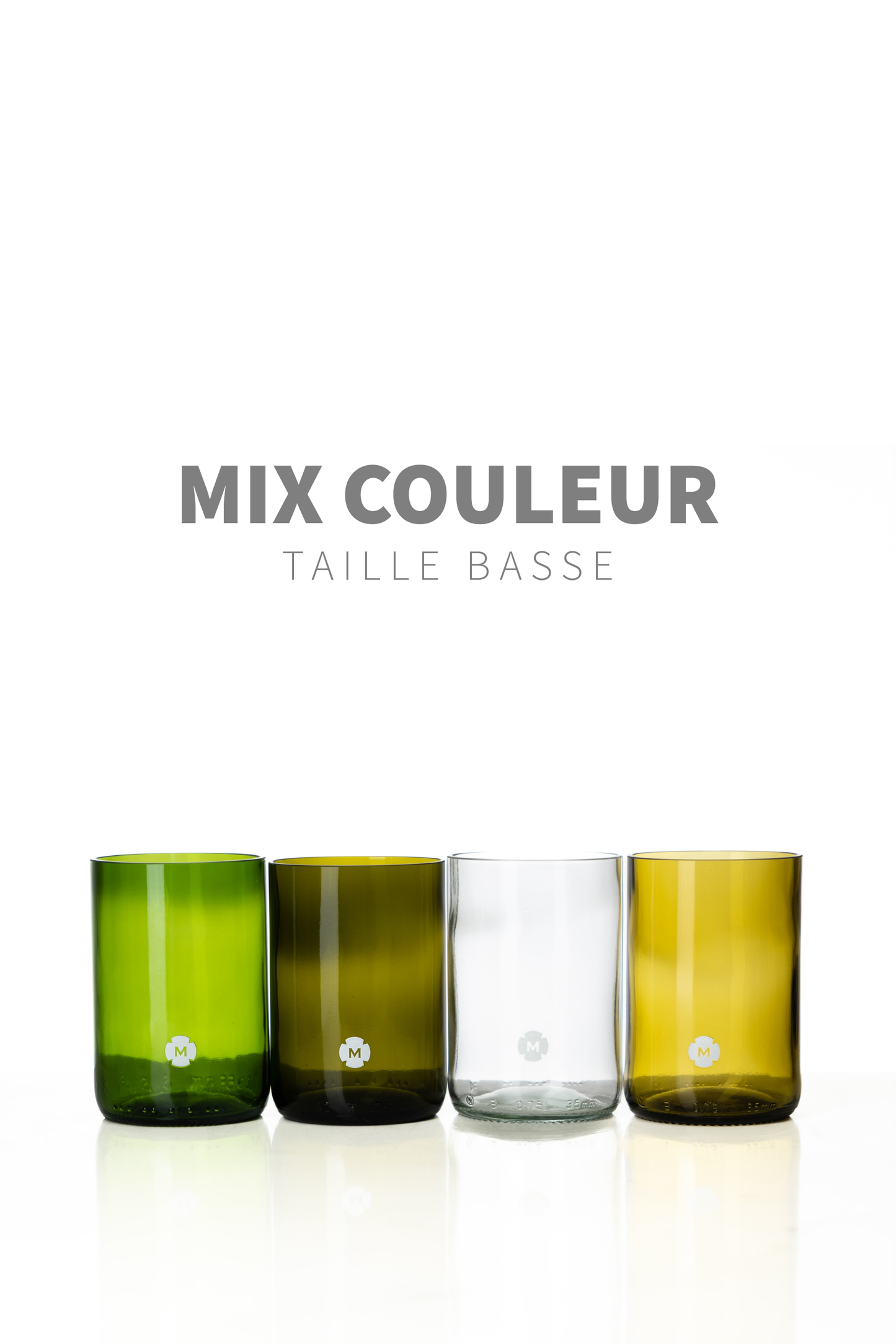 Verres MARSAULT – Verres à boire en bouteilles upcyclées