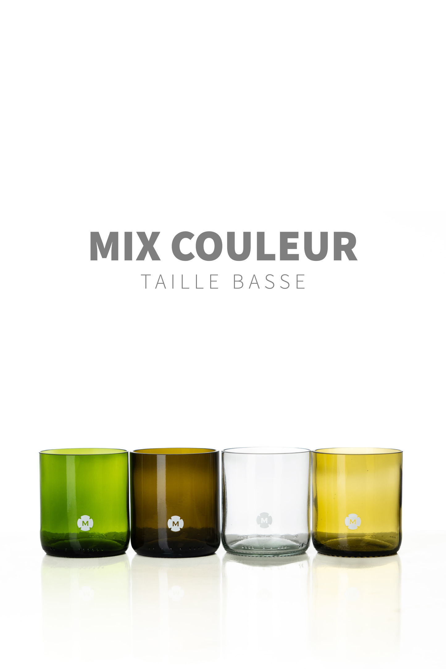 Verres MARSAULT – Verres à boire en bouteilles upcyclées