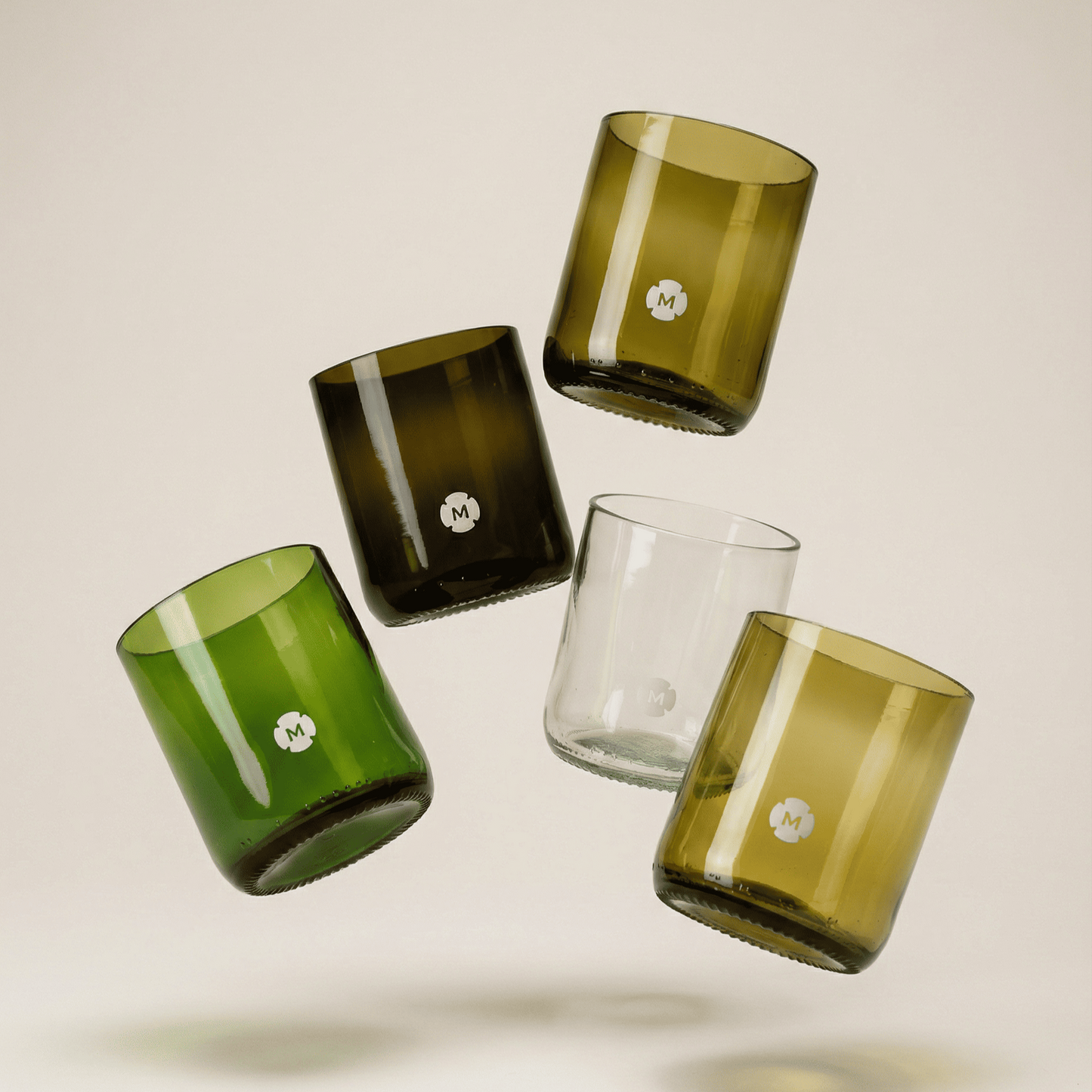 Verres MARSAULT – Verres à boire en bouteilles upcyclées